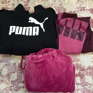 Puma hoodie and leggings bundle.